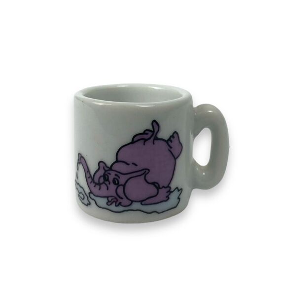 Mini Elephant Novelty Mug Doll House Coffee Cup Decorative Tea Cup‎ C14Q - Picture 1 of 7